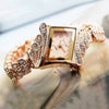 Unique Full Crystal Diamonds for Ladies Quartz Wristwatches, King Girl Royal Rose Gold Bracelet Watch Women Top Brand